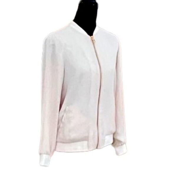 Spense blush zip front bomber style lightweight jacket size S - Picture 4 of 6